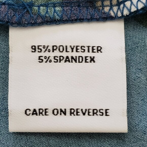 Calvin Klein Dark Floral Fairy Long Sleeve Women's Stretchy Blouse Top Size 1X - Picture 11 of 12